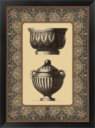 Framed Renaissance Urn II Print