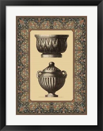 Framed Renaissance Urn II Print