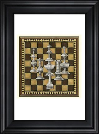 Framed Chess Set II Print