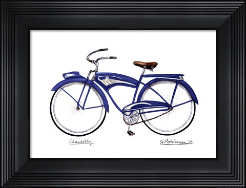 Framed Blue Chantilly Print