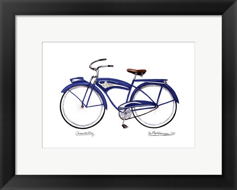 Framed Blue Chantilly Print