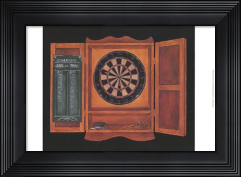 Framed Darts II Print