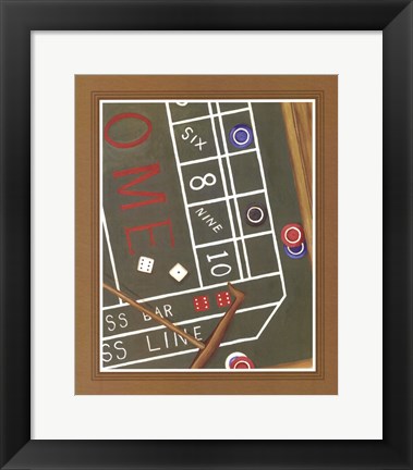 Framed Mama Needs a New Pair of Shoes (Craps) Print