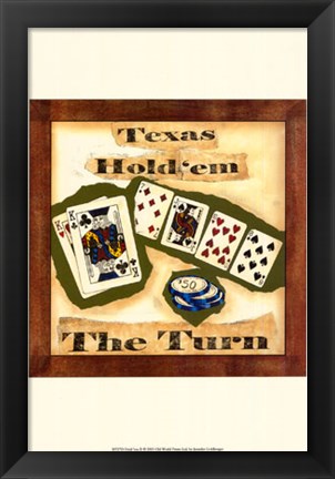 Framed Hold &#39;em II Print
