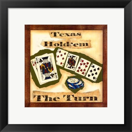 Framed Hold &#39;em II Print