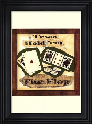 Framed Hold &#39;em III Print