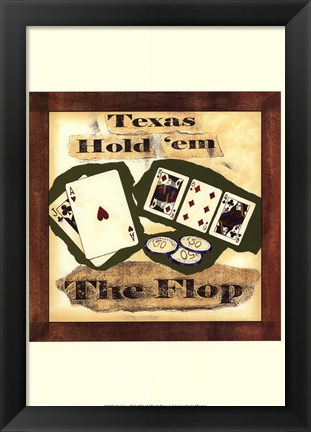 Framed Hold &#39;em III Print