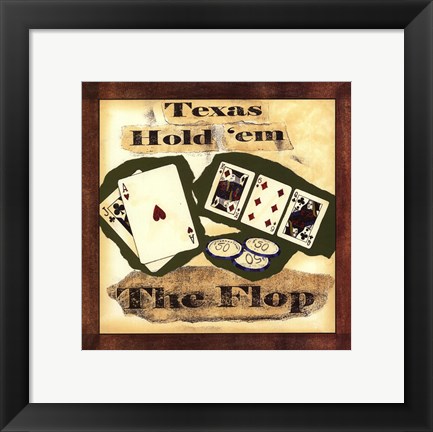 Framed Hold &#39;em III Print