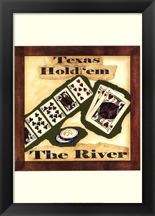 Framed Hold &#39;em IV Print