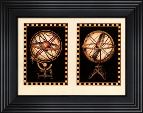 Framed Mini Globes Print