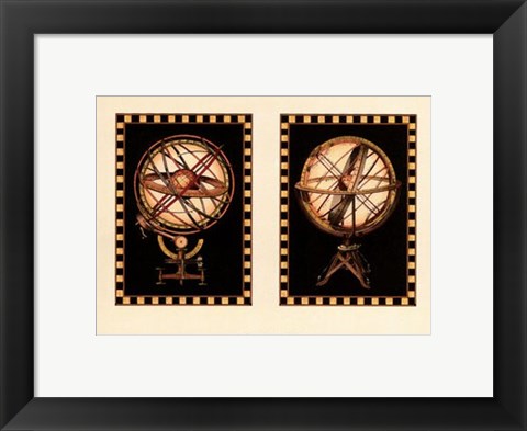 Framed Mini Globes Print