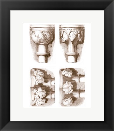Framed Mini Stone Capitals Print