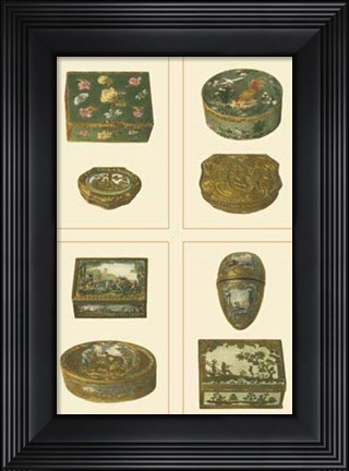 Framed Mini Jewel Boxes Print