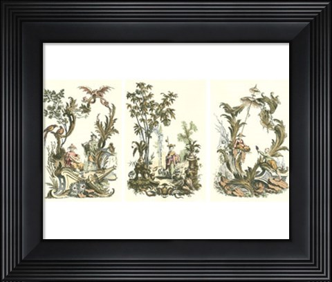Framed Mini Oriental Garden Print