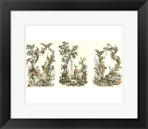 Framed Mini Oriental Garden Print