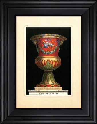 Framed Vase with Instruments Print