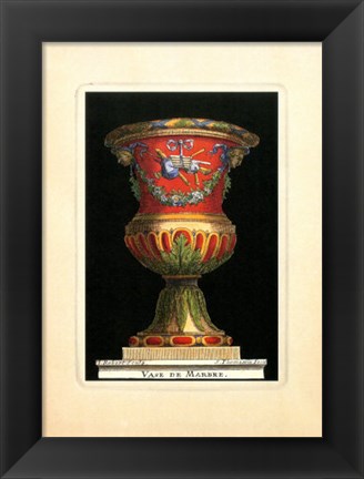 Framed Vase with Instruments Print