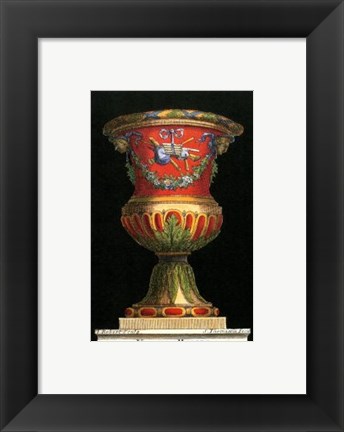 Framed Vase with Instruments Print