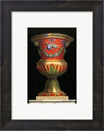 Framed Vase with Instruments Print