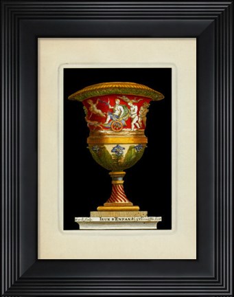 Framed Vase with Chariot Print