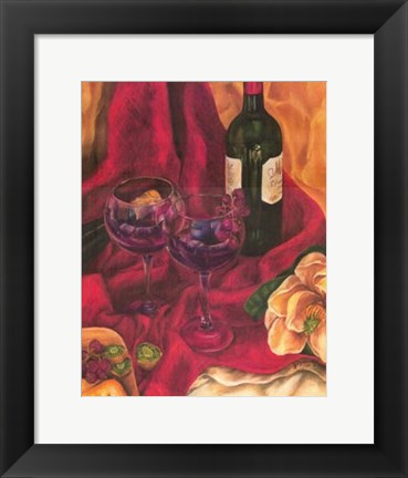 Framed Wine Indulgences II Print