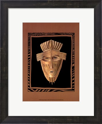 Framed African Mask I Print