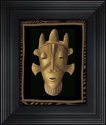 Framed African Mask II Print