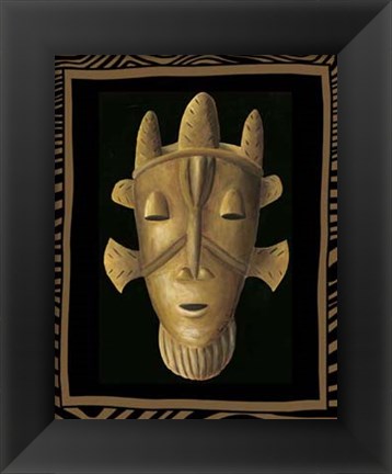 Framed African Mask II Print