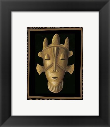 Framed African Mask II Print