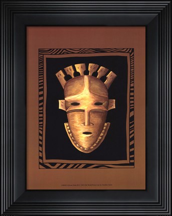 Framed African Mask III Print