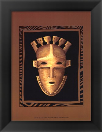 Framed African Mask III Print