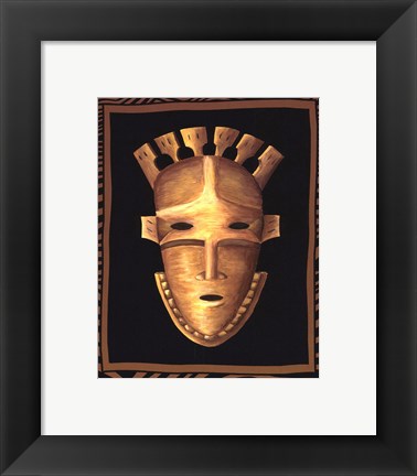 Framed African Mask III Print