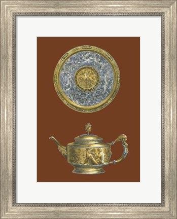 Framed Silver Serving Pieces II Print