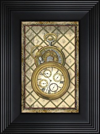 Framed Tick Tock I Print