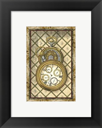 Framed Tick Tock I Print