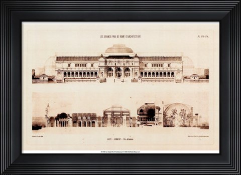 Framed Les Grands Prix D&#39;Architecture I Print