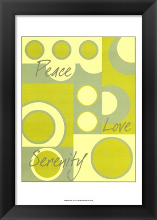 Framed Circle of Love I Print