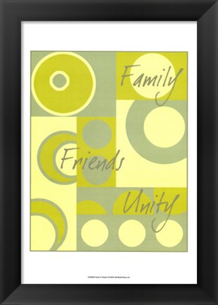 Framed Circle of Friends I Print