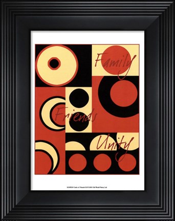 Framed Circle of Friends III Print