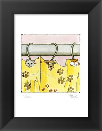 Framed Paws Print