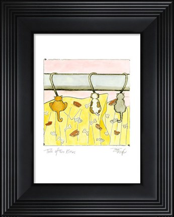 Framed Tale of Two Kitties Print