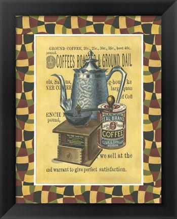 Framed Coffee Grounds Print