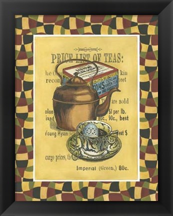 Framed Tea Leaves Print