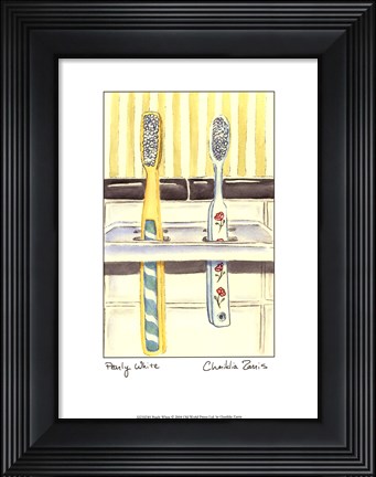 Framed Pearly White Print