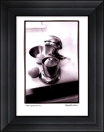 Framed Fresh Squeezed OJ Print