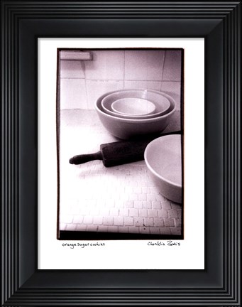 Framed Orange Sugar Cookies Print
