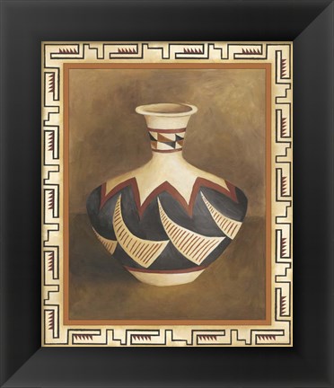 Framed Southwest Pottery II Print