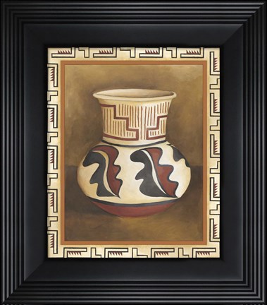 Framed Southwest Pottery III Print