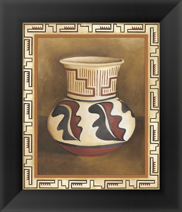 Framed Southwest Pottery III Print