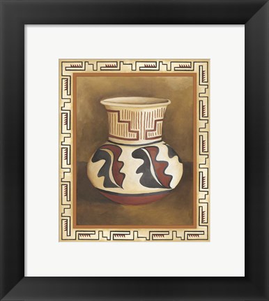 Framed Southwest Pottery III Print